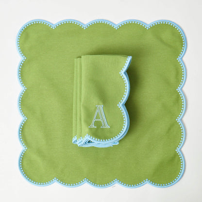 Green & Blue Bettina Napkins (Set of 4)