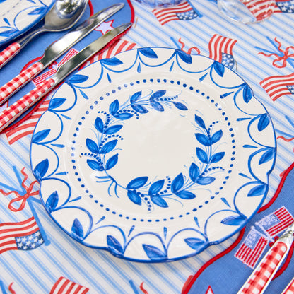 Elizabeth Blue Garland Dinner Plates (Set of 4)
