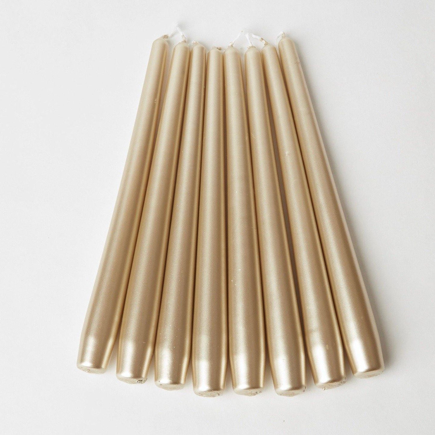 Champagne Gold Candles (Set of 8)