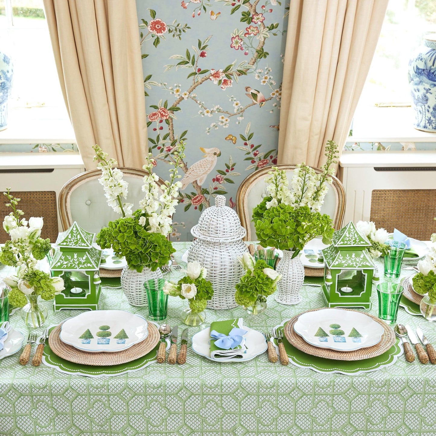 Green Positano Glasses (Set of 4)