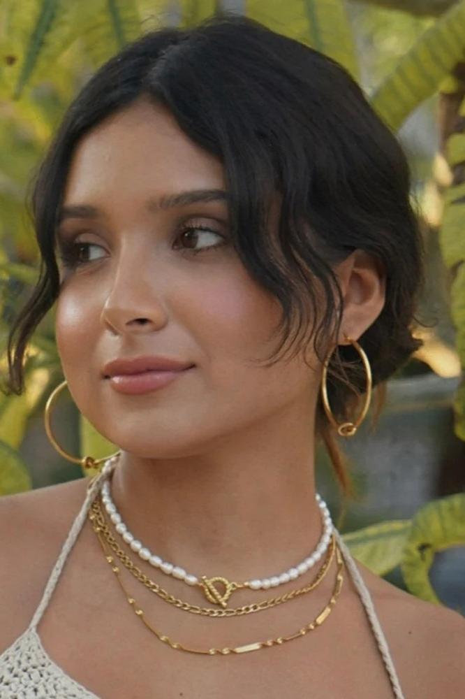 18k Kai Knotted Hoop Earring