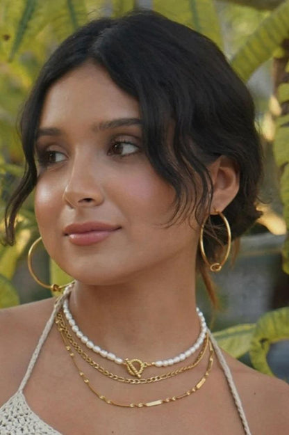 18k Kai Knotted Hoop Earring