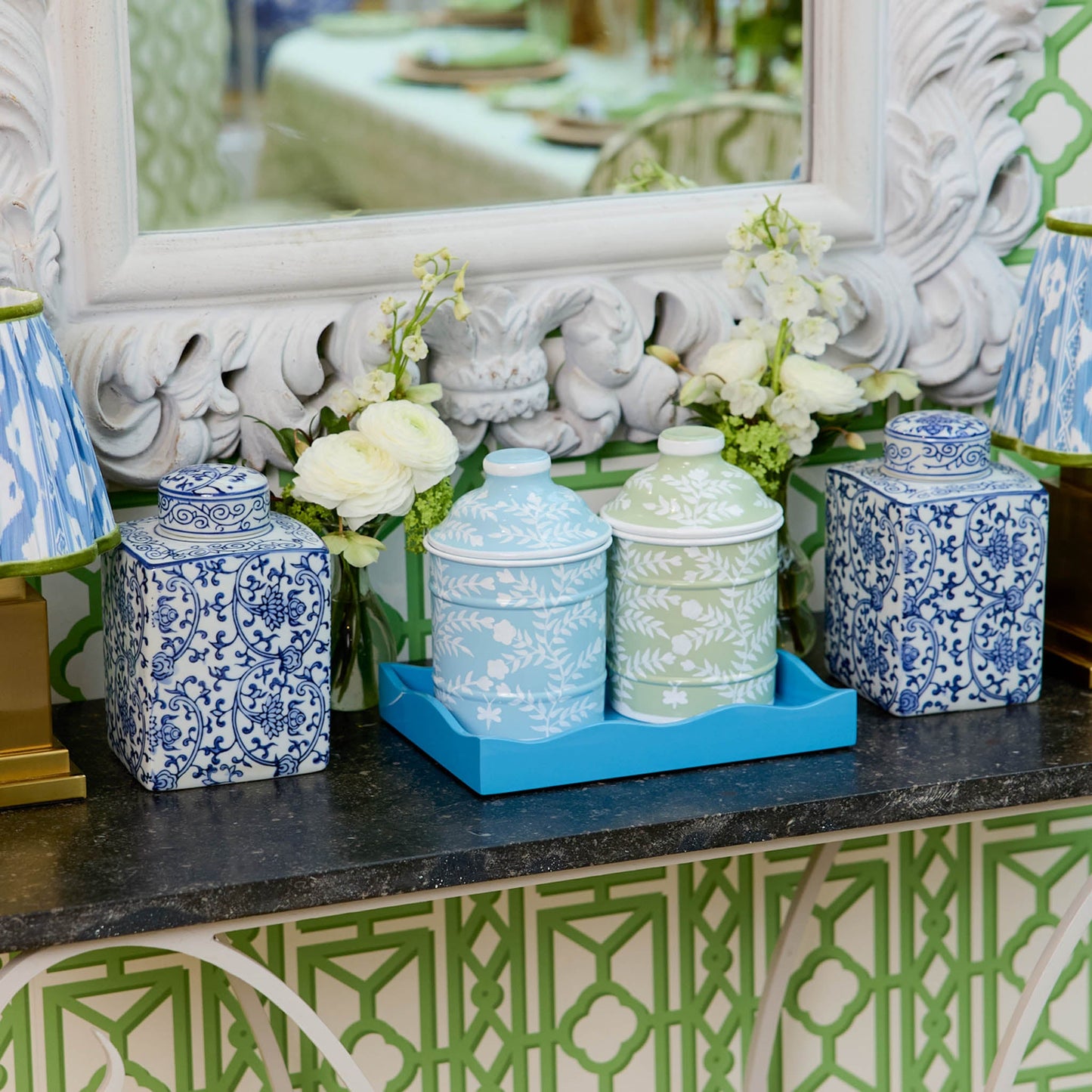 Chinoiserie Canisters (Set of 3)