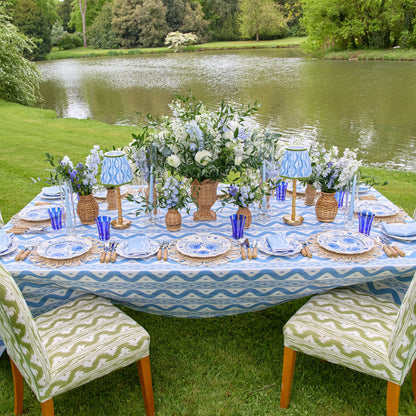 Blue Flowers Starter Plate