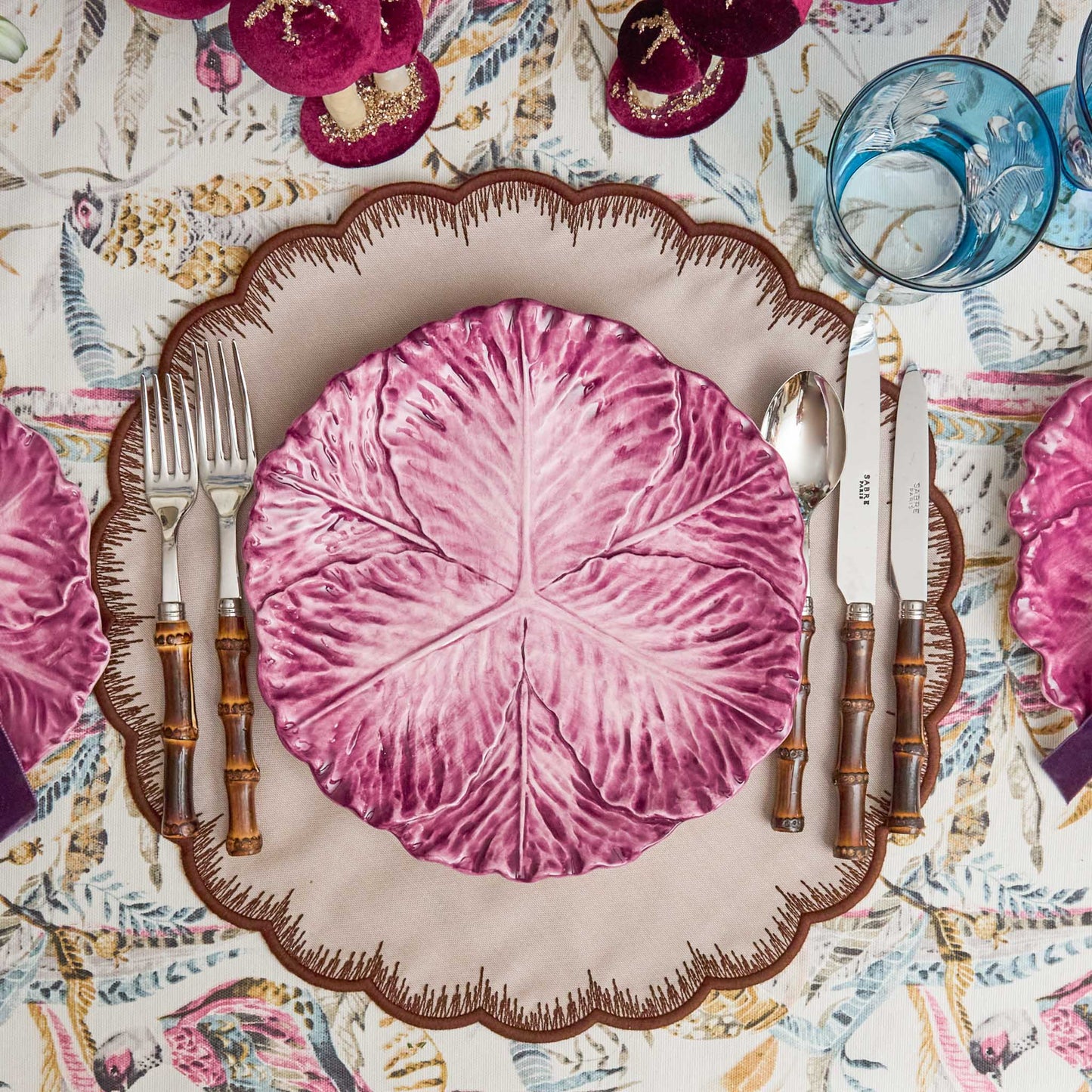 Taupe & Chocolate Isabella Placemats (Set of 4)