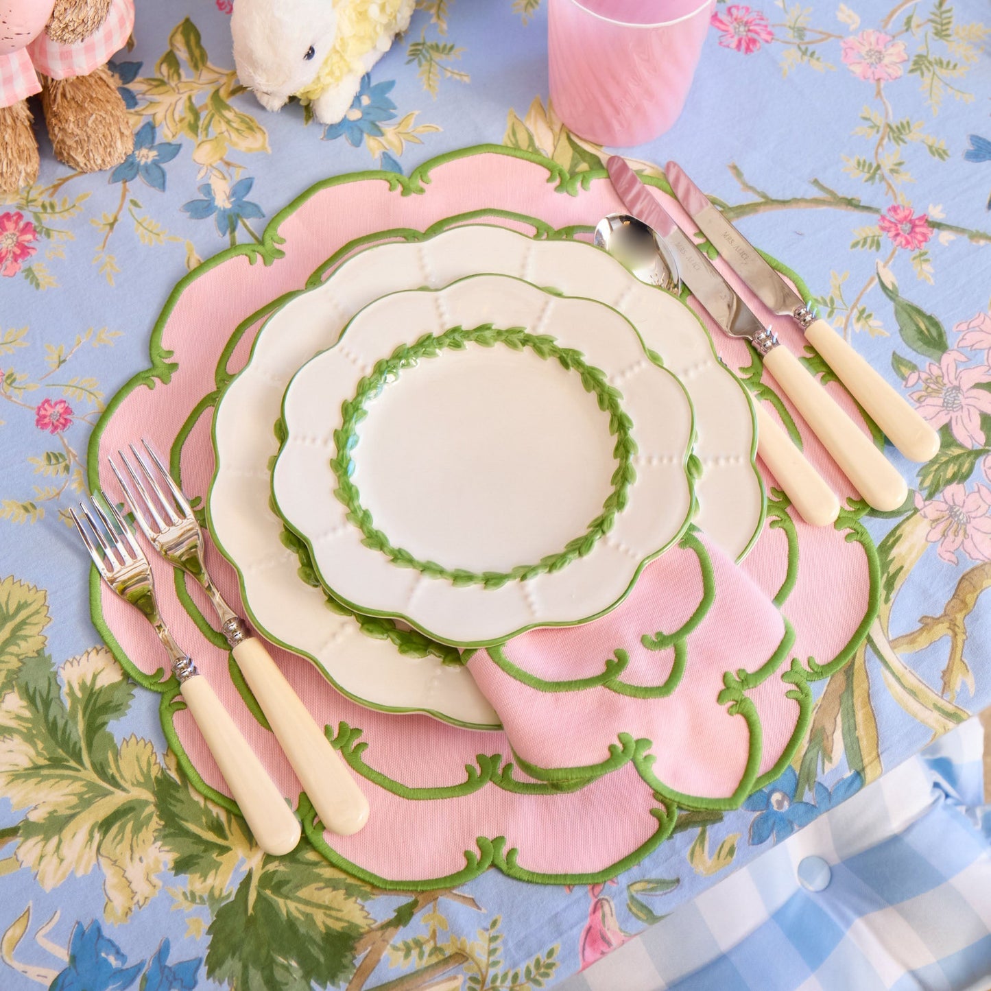 Green Laurel Dinner Plate
