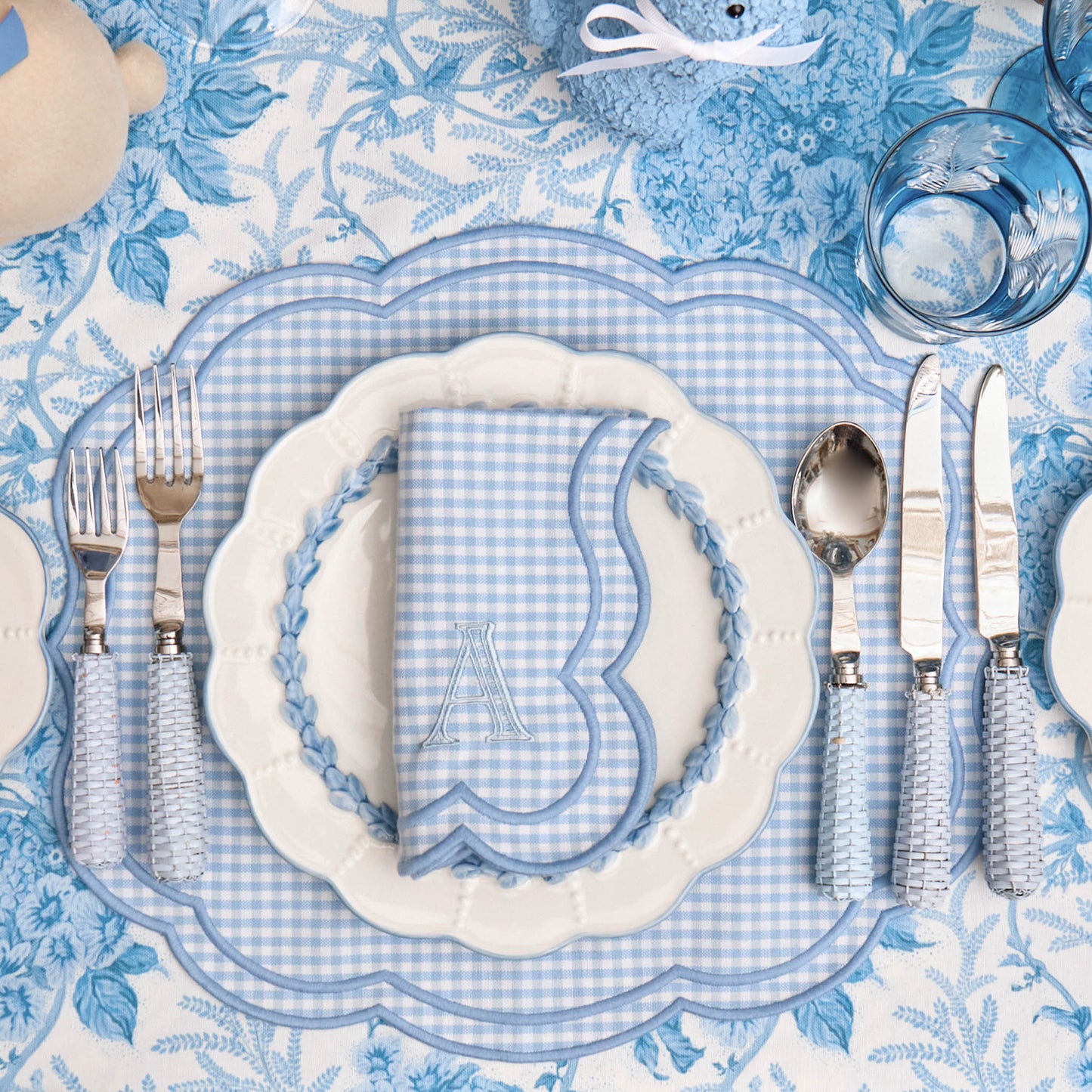 Blue Rattan Cutlery (5 Piece)