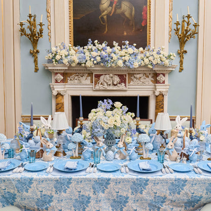 Blue Parrot Candle Holder Set