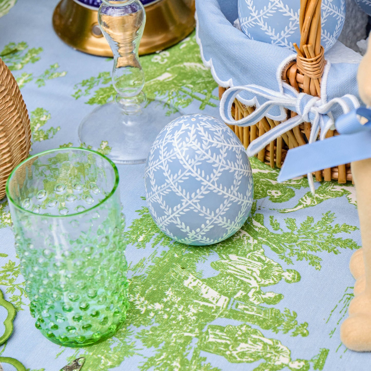 Emerald Hobnail Jug