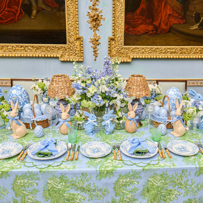 Blue & Green Lily Placemats & Napkins (Set of 4)