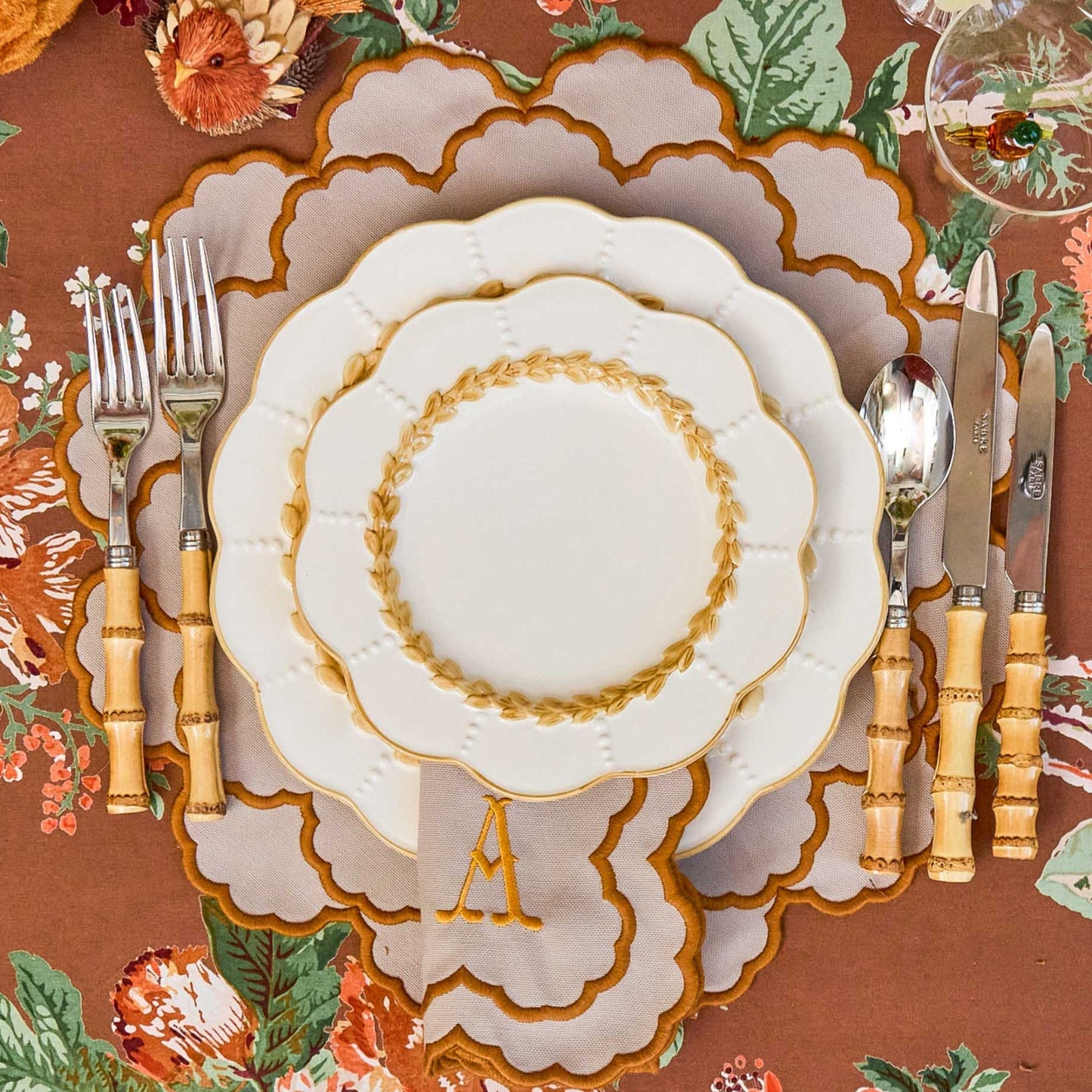 Putty Laurel Starter Plates (Set of 4)
