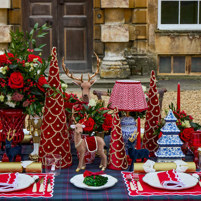 Red Elizabeth Placemats (Set of 4)