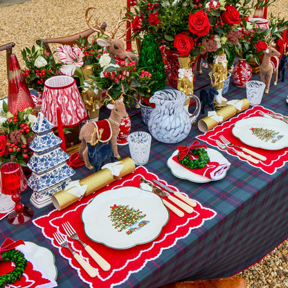 Red Elizabeth Placemats (Set of 4)