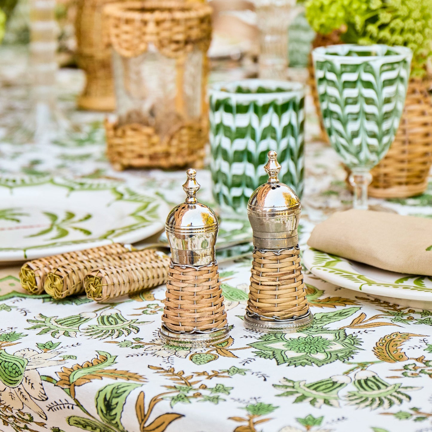 Rattan Salt & Pepper Set
