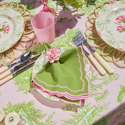 Green & Pink Gisele Placemats & Napkins (Set of 4)