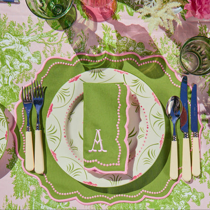 Green & Pink Gisele Napkins (Set of 4)