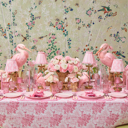 Pale Pink Frilled Silk Lampshade (18cm)