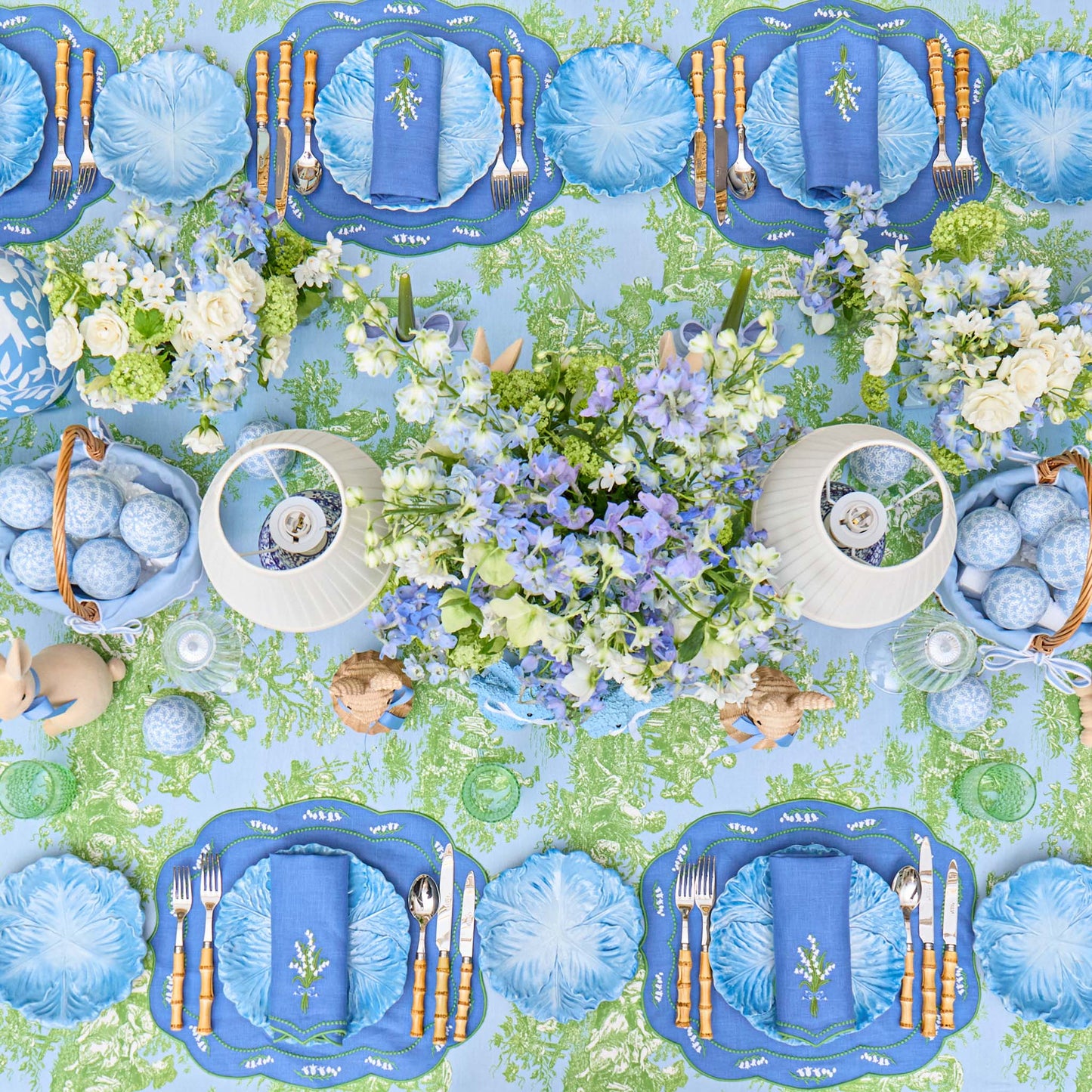 Blue Serena Cabbage Starter Plate