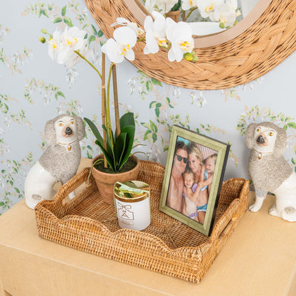 Natural Medium Rattan Tray