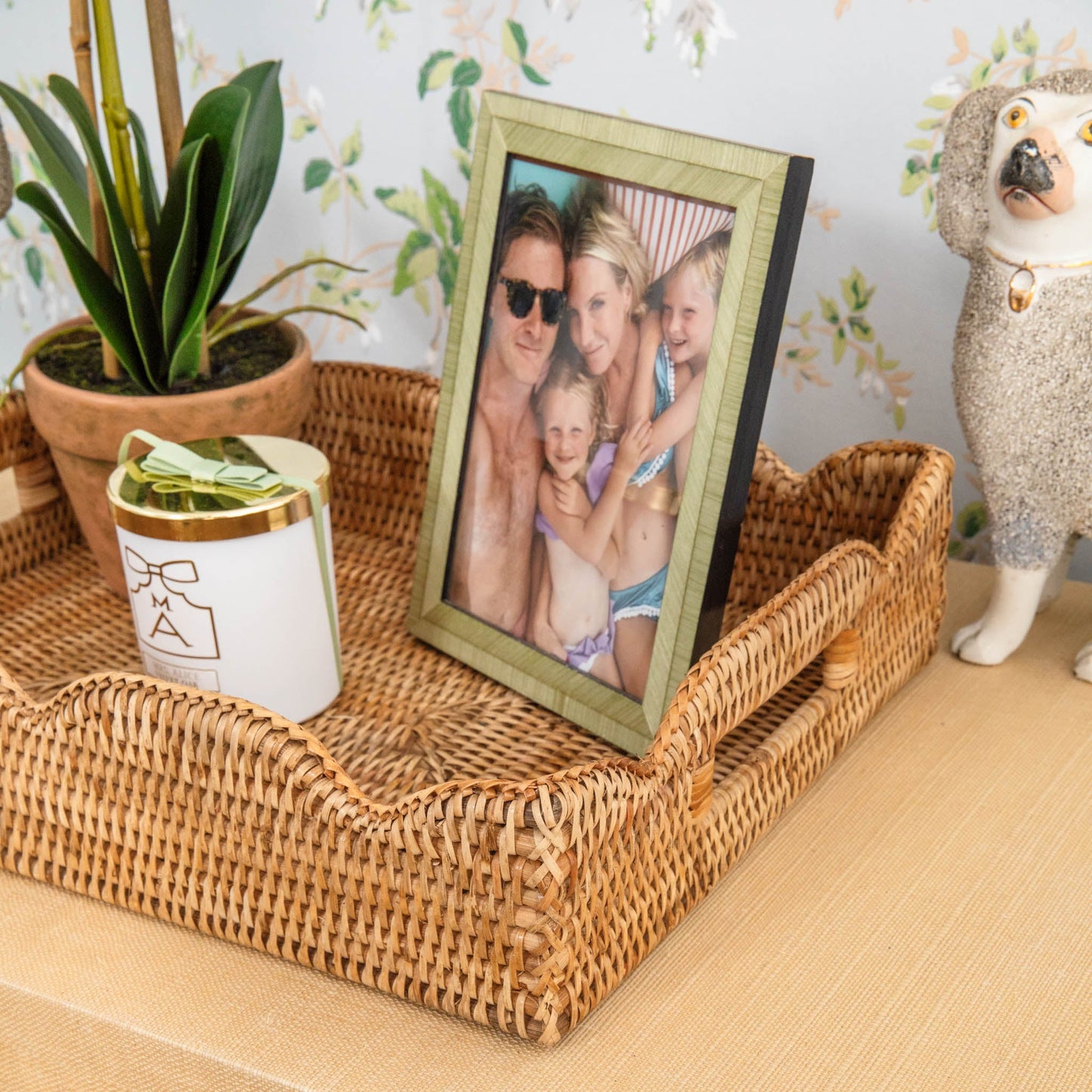 Natural Medium Rattan Tray