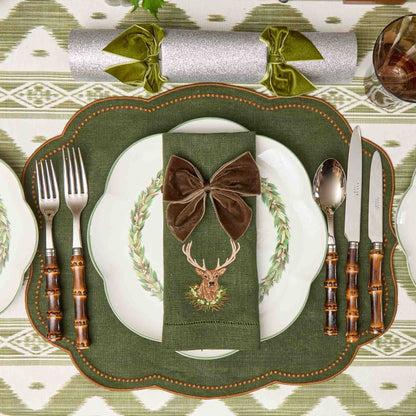 Olive Ikat Tablecloth