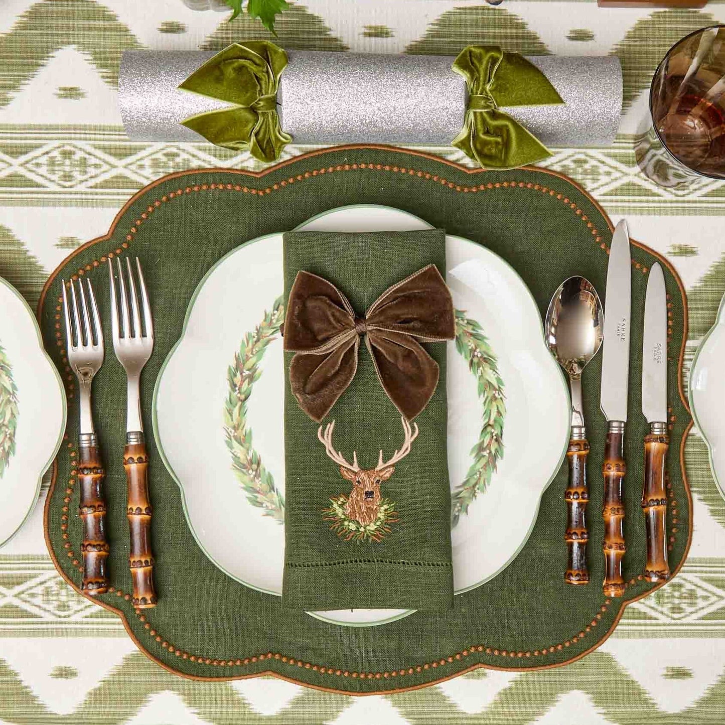 Chocolate Brown Napkin Bows (Set of 4)