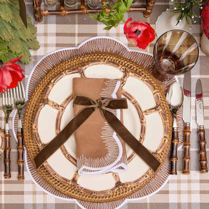 Caramel Alathea Linen Napkins (Set of 4)