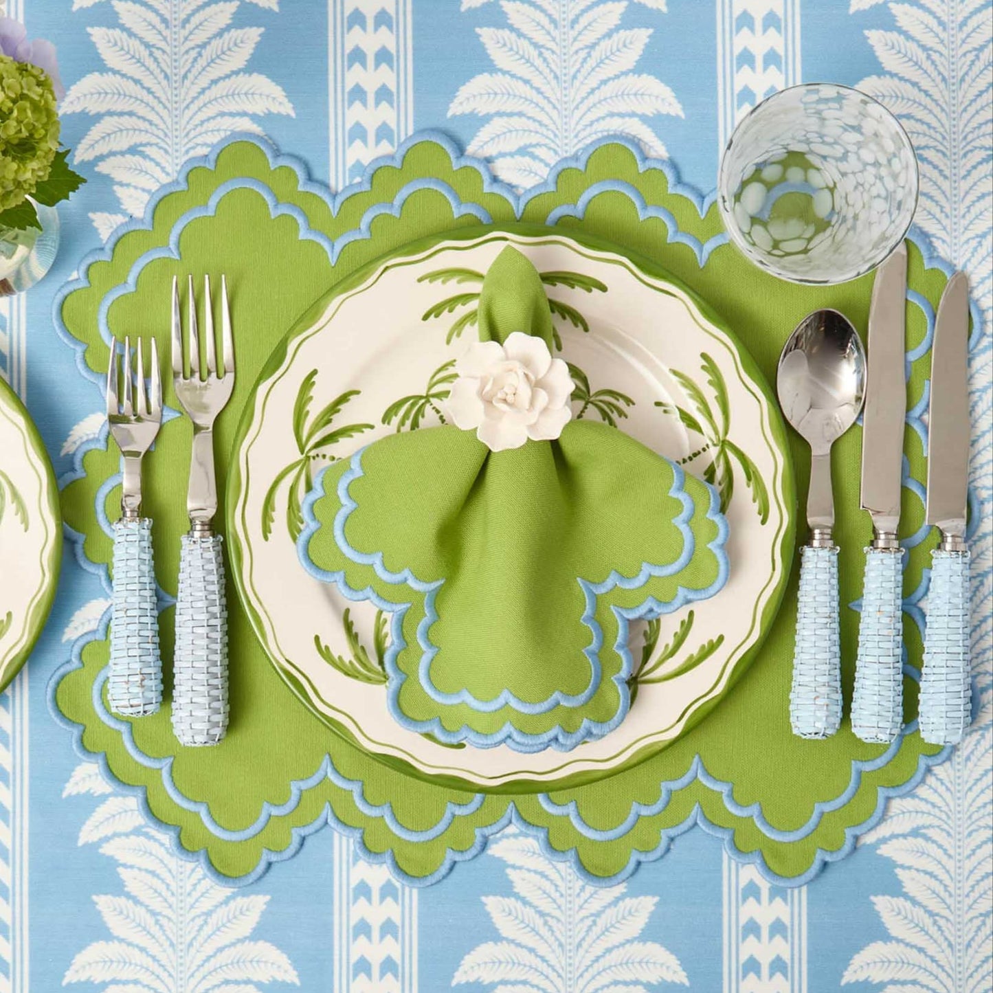 Blue Rattan Cutlery (5 Piece)