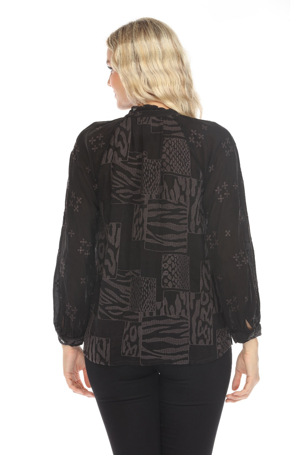 Johnny Was Molli Embroidered Button-Down Blouse C19924-O