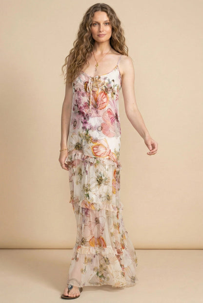 Johnny Was Jade Bailey Tiered Maxi Dress L39325-6
