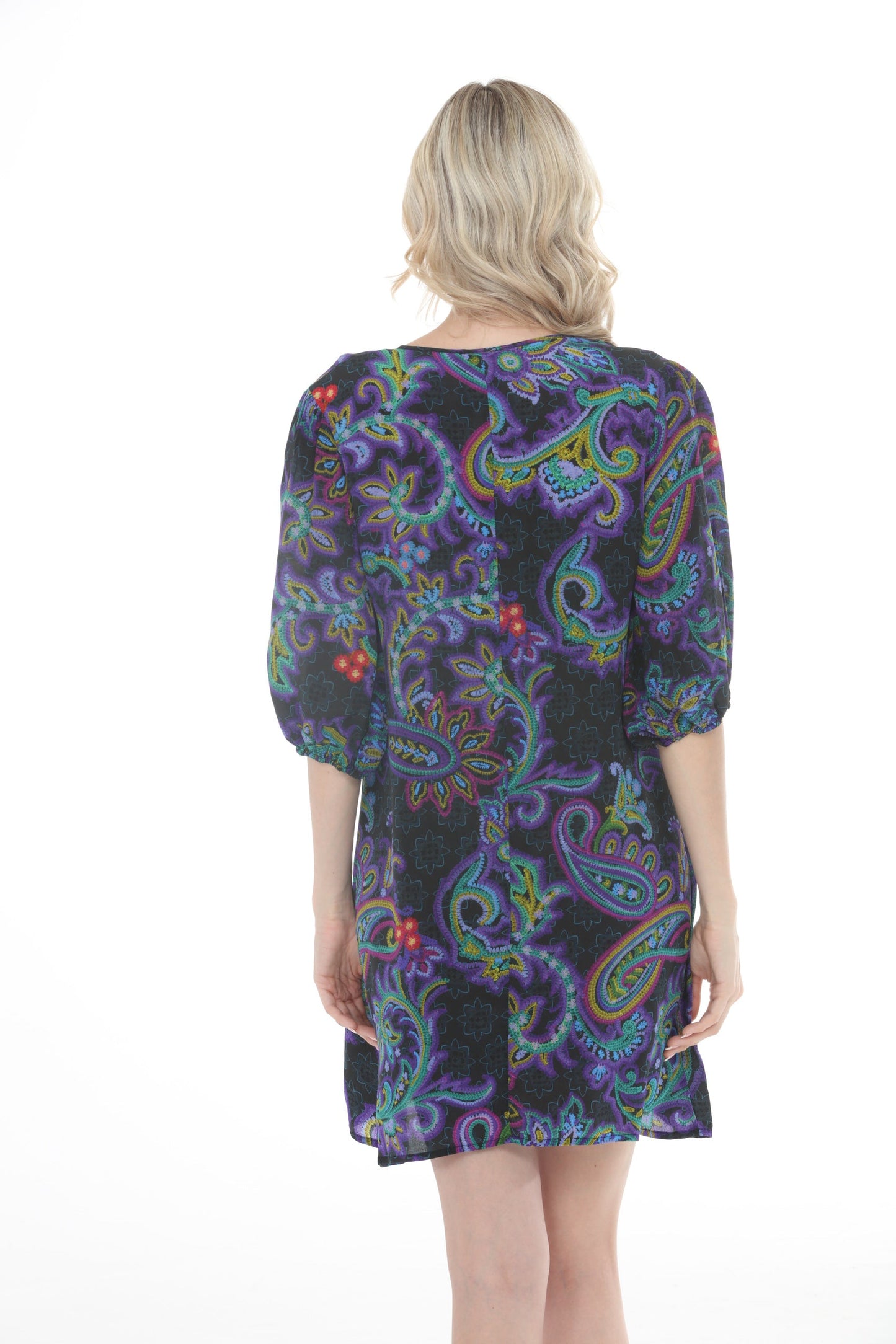 Johnny Was Paisley Lavinia Silk Mini Dress C32725-8