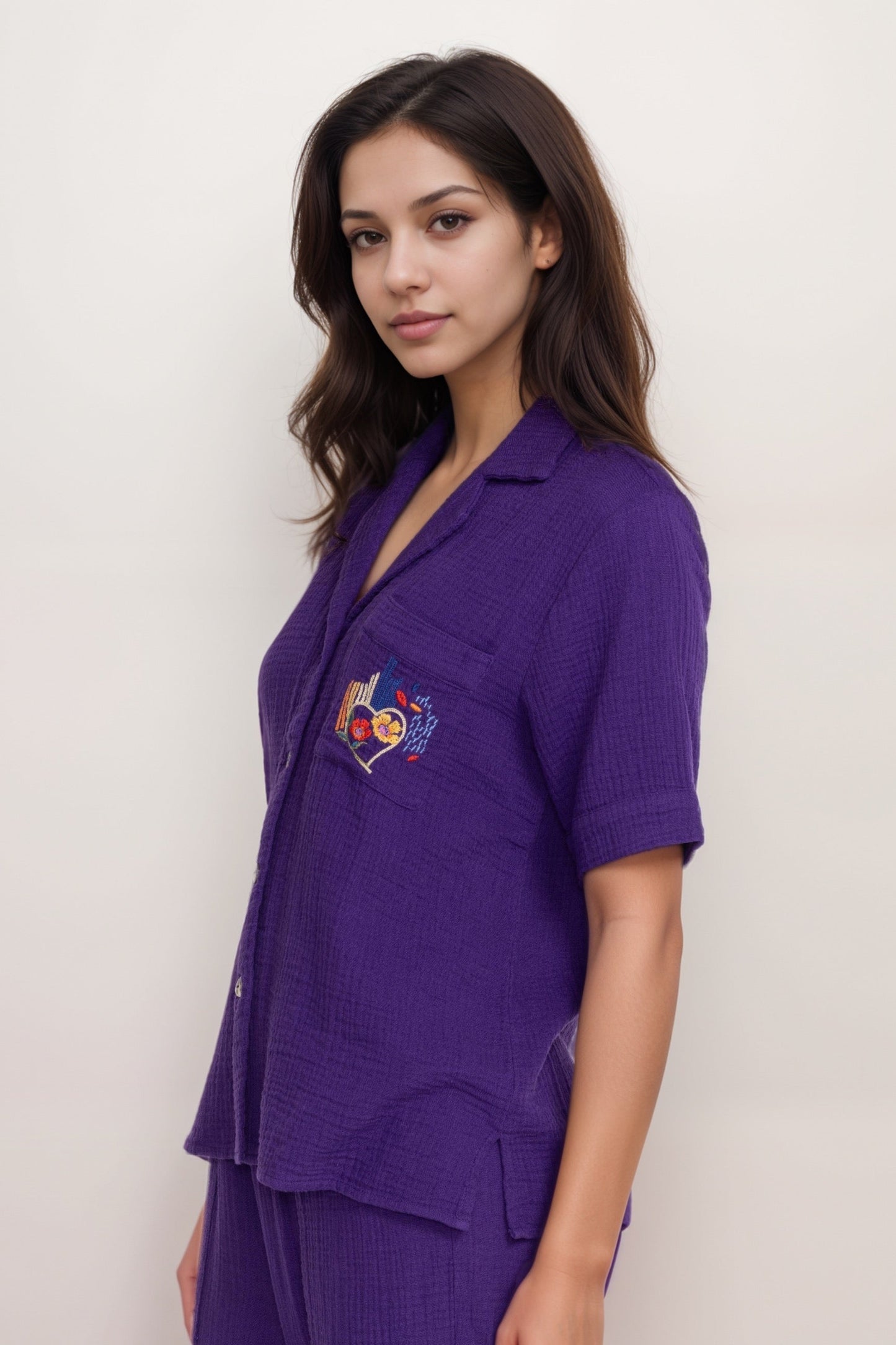 Johnny Was Desire Embroidered Cotton Camp Shirt R16324-9