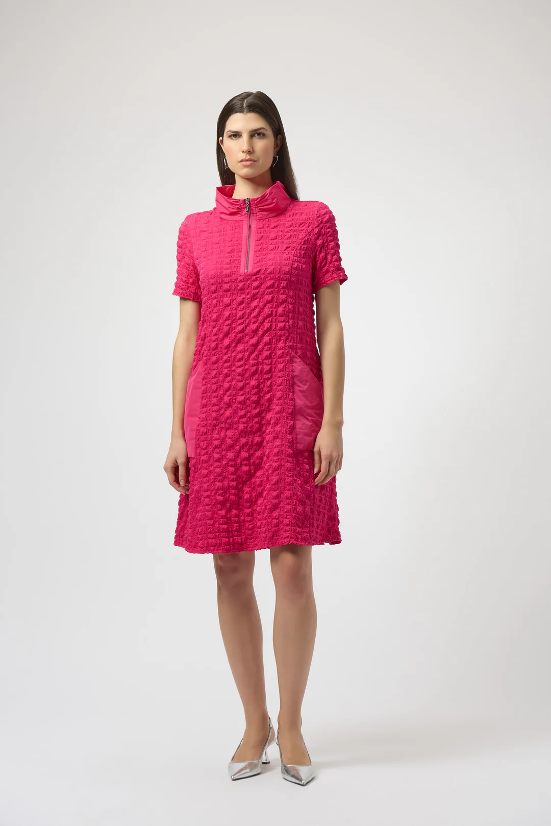 Joseph Ribkoff Bubble Jacquard A-Line Textured Dress 251084
