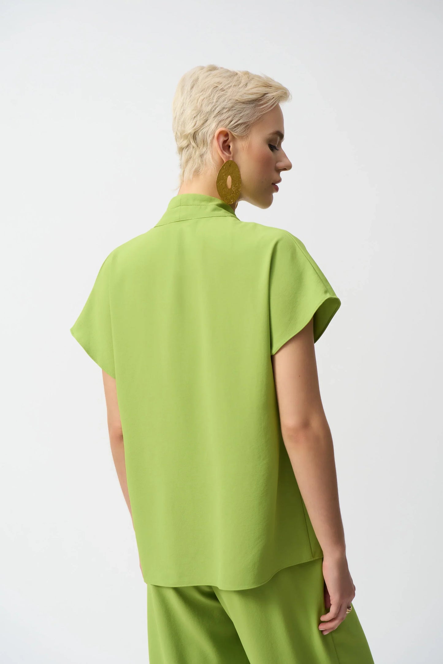 Joseph Ribkoff V-Neck Dolman Sleeve Relaxed Top 251087