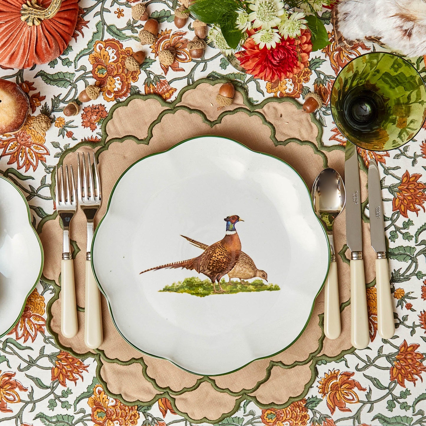 Scalloped Pheasant Dinner Plate