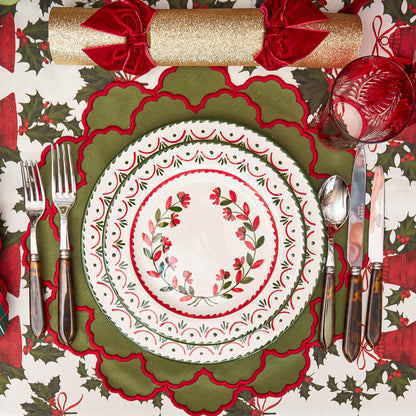 Green & Red Katherine Placemats (Set of 4)