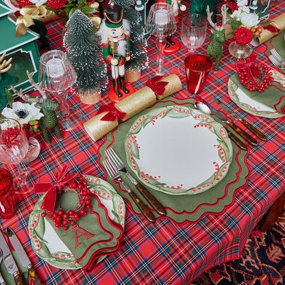 Green & Red Katherine Placemats (Set of 4)