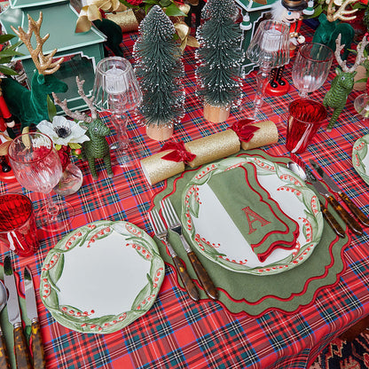Green & Red Katherine Placemats (Set of 4)