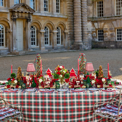 Red Bow Laurel Napkins (Set of 4)