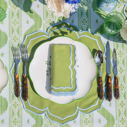 Green Fleur Napkins (Set of 4)