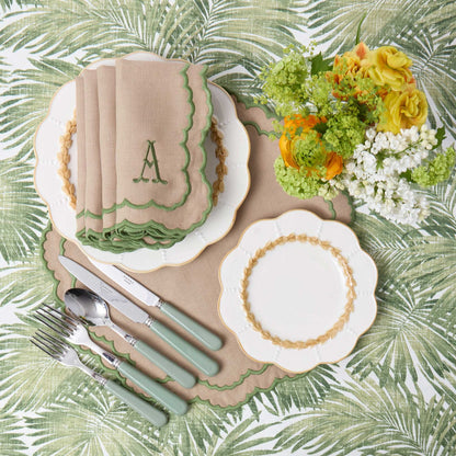 Putty Laurel Starter Plate