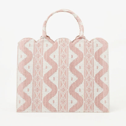 Mrs. Alice Tote Bag (Pink Ikat)