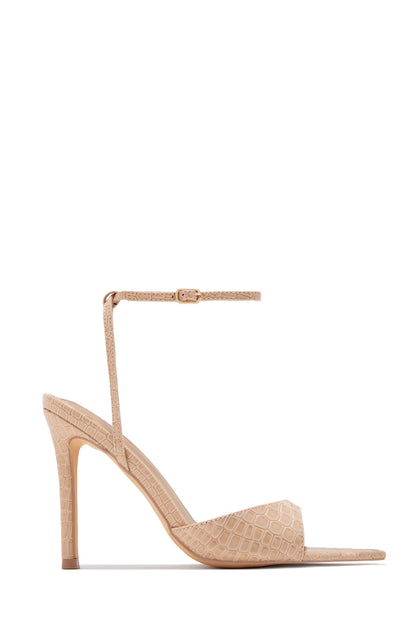 Kelcie Single Sole Heels - Nude
