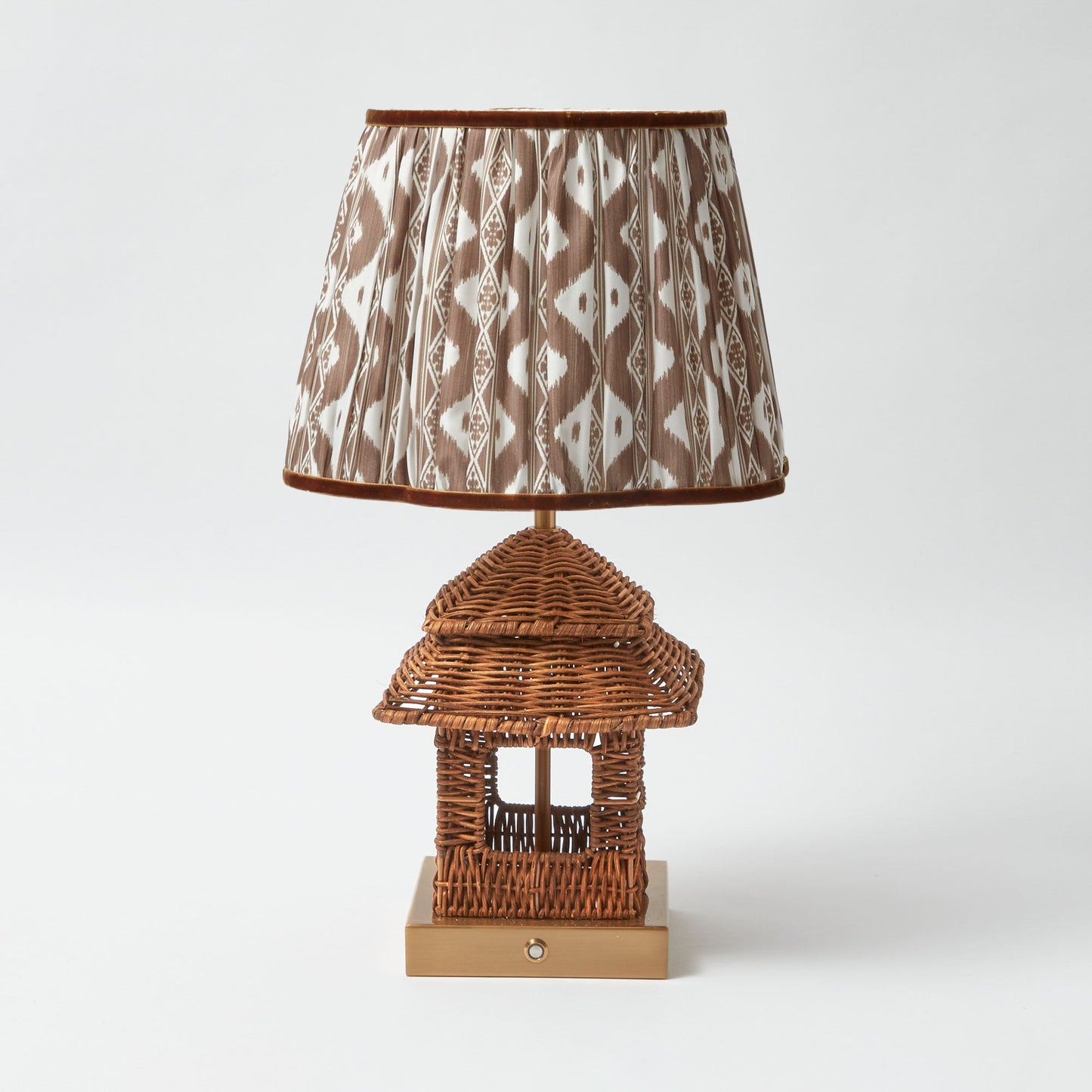 Chocolate Ikat Lampshade (30cm)