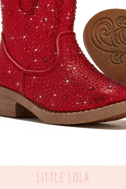 Kaleen Kids Embellished Cowgirl Boots - Red