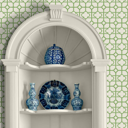 Green Shaded Bamboo Wallpaper
