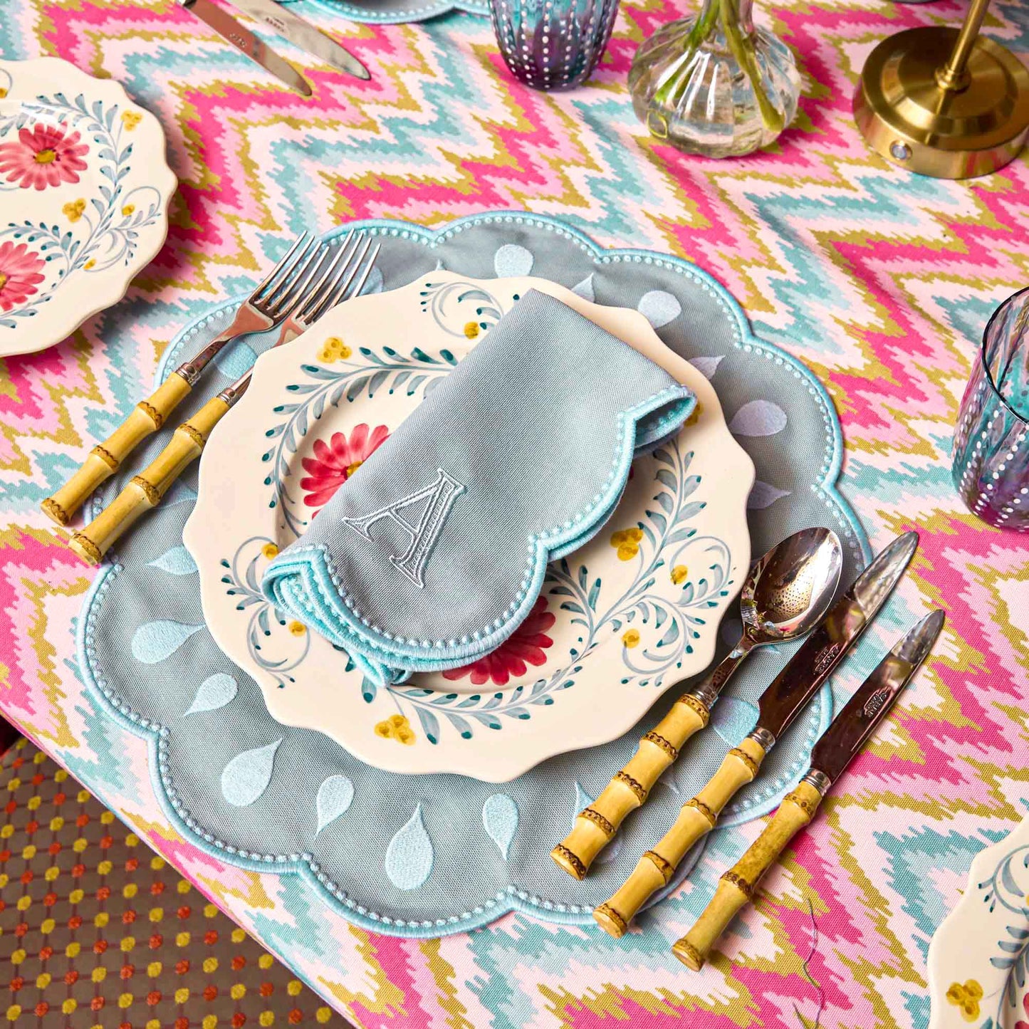 Bettina Blue Napkins (Set of 4)