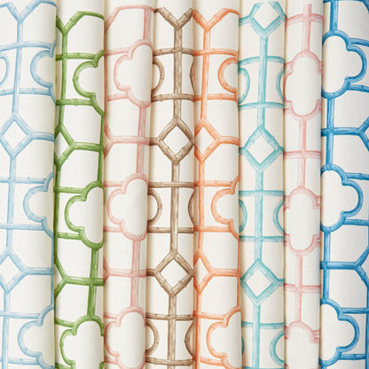 Palm Beach Pink Shaded Bamboo Fabric