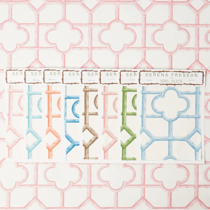 Palm Beach Pink Shaded Bamboo Fabric