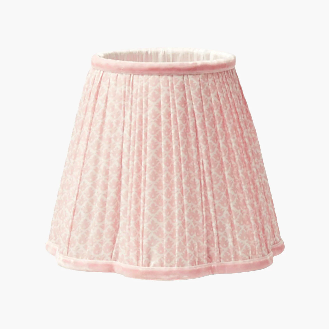 Rattan Ida Rechargeable Lamp with Pink Lotus Shade (18cm)